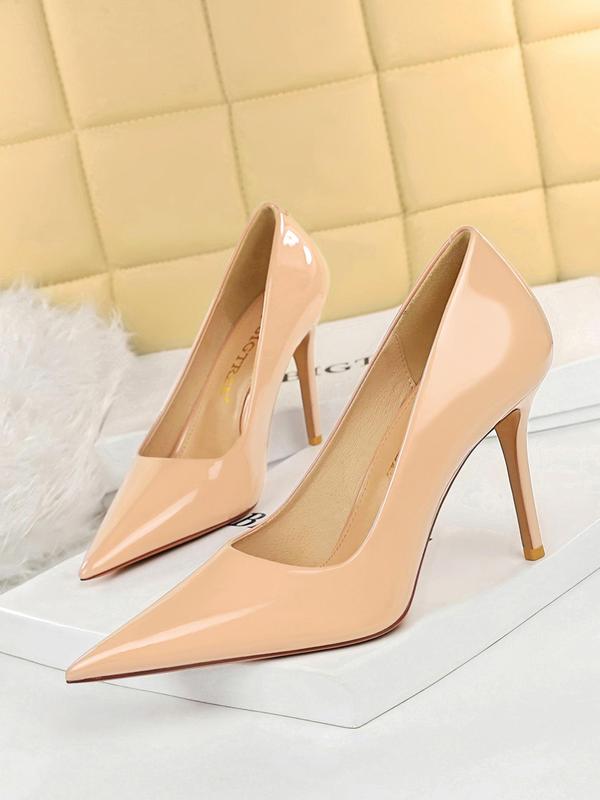 Women's Fashionable Solid Color Stiletto Heels, Elegant Pointed Toe High Heels for Party, Daily Clothing Decor for Women & Girls