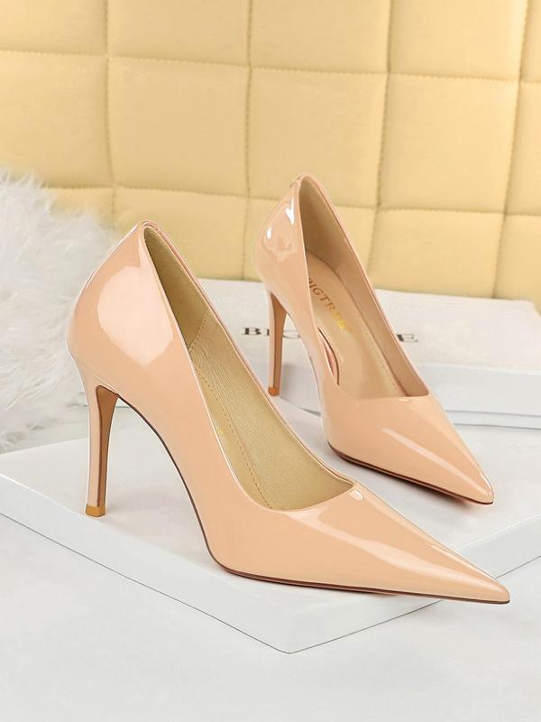 Women's Fashionable Solid Color Stiletto Heels, Elegant Pointed Toe High Heels for Party, Daily Clothing Decor for Women & Girls