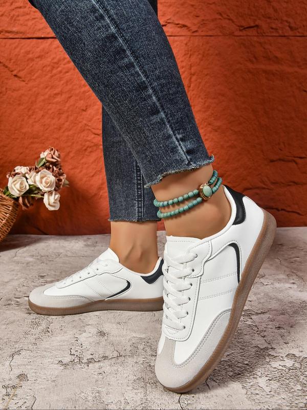 Women's Fashionable Solid Color Slip on Sneakers, Casual Comfortable Sports Shoes for Daily Wear, Female All-match Round Toe Shoes for Daily Wear